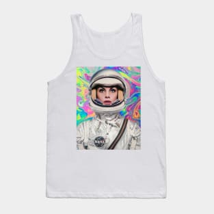 Psychedelic Space Girl Retro Vintage Tank Top